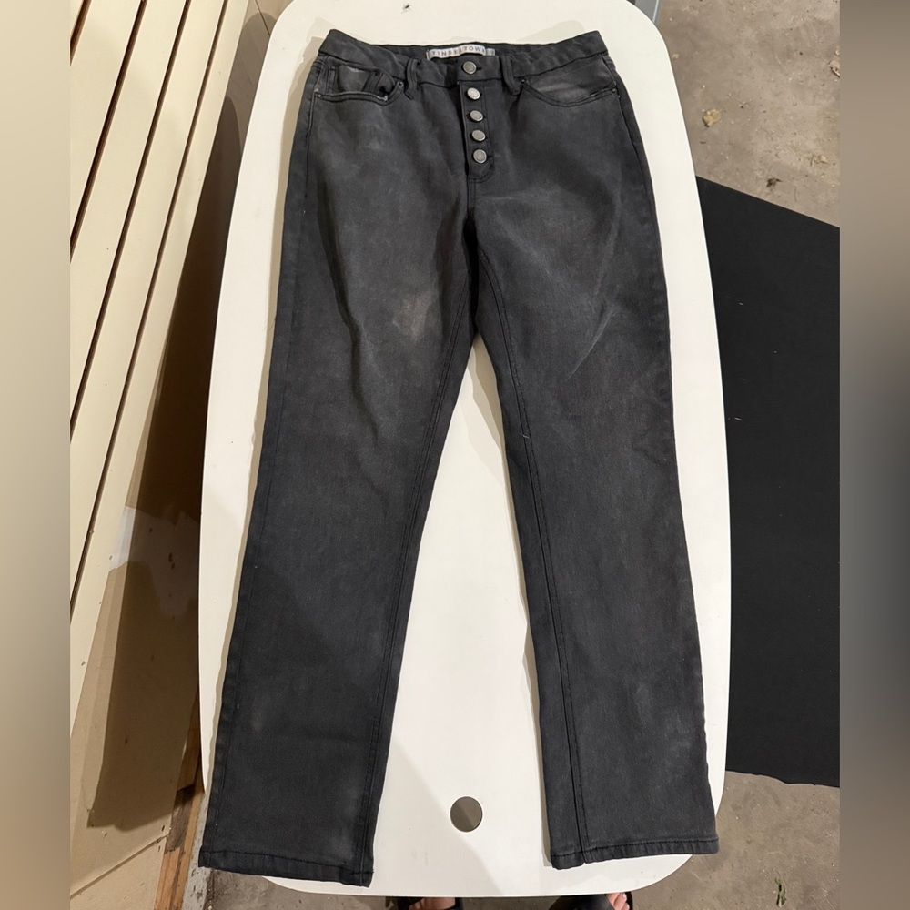 Tinseltown Charcoal Highwaisted Denim